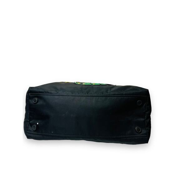 PRADA Black Nylon Tessuto Medium Parrot Tote Shoulder Bag - Picture 7 of 10